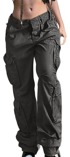 Pantalón De Mujer Color Holgado Y Cómodo De Algodón Casual 7