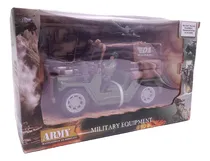 Comprar Set Militar Camioneta Tipo Jeep Y Muñeco Con Accesorios