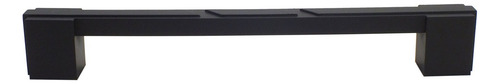 8 Puxador 192mm Rack Criado Mudo Cômoda Gavetas Móveis Preto Fosco Lisa