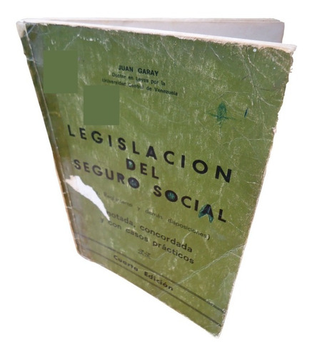 Libro Legislación Del Seguro Social Juan Garay 1967