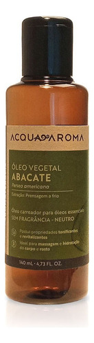  Óleo Vegetal Aromaterapia 140ml Abacate