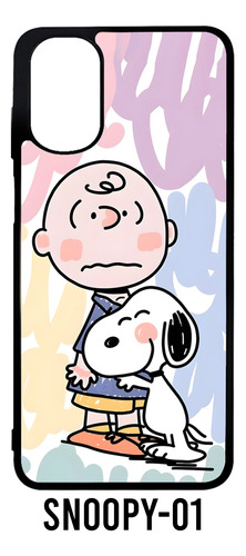 Funda Snoopy Charlie Brown Compatible Con Xiaomi Case Tpu Negro Redmi 13c