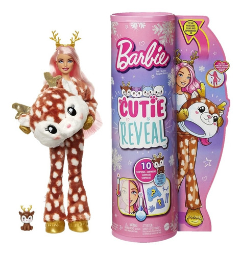 Barbie Cutie Reveal Snow Serie 3 Original Em