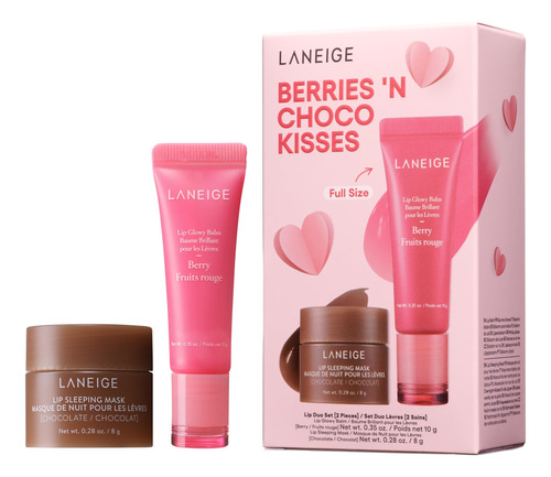 Laneige Berries 'n Choco Kisses Set: Lip Glowy Balm Berry (t