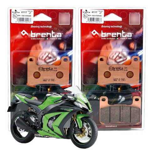 Pastilha De Freio Dianteiro Kawasaki Zx10r Zx-10r 08 A 15