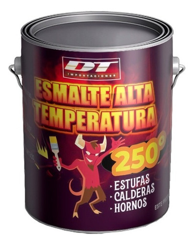 Esmalte Alta Temperatura 250º Calefactor Estufa - 250ml