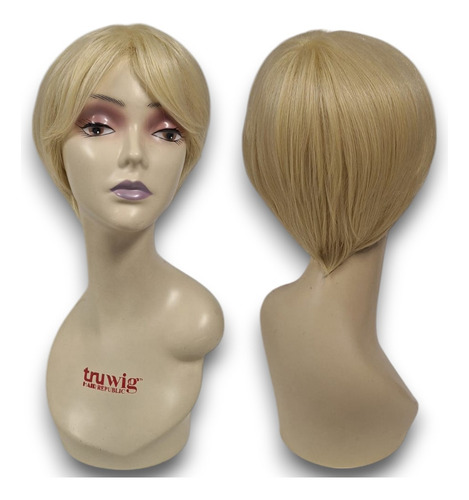 Pelucas Para Mujer Pelo Corto Natural Corte Pixie Color 613 Tamaño De La Base M