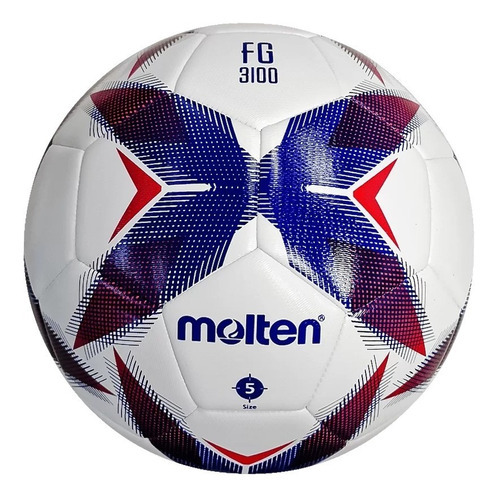 Balón Futbol Molten Forza Híbrido F5r3100 No.5 Color Azul/rojo