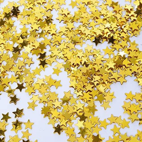 Confetti Mini Estrellas Doradas 6mm 30gr.