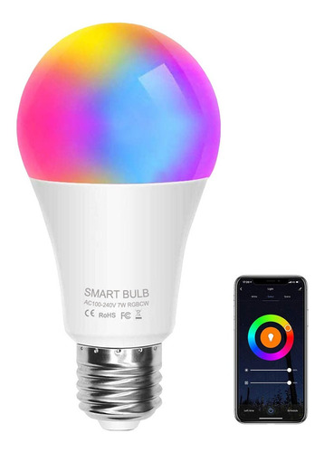 Foco De Luz Inteligente, Funciona C/alexa Y Google Assistant