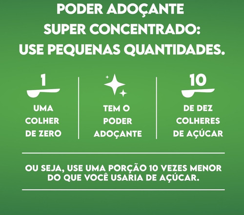 Adoçante Em Pó Zero Eritritol Stevia Taumatina Pura Vida