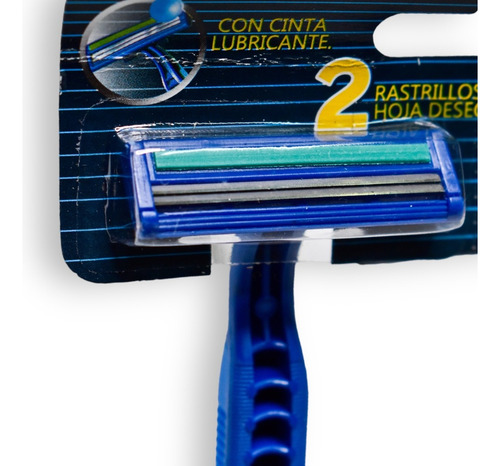 Rastrillo Desechable De Hoja Doble C/cinta Lubricante 864pz