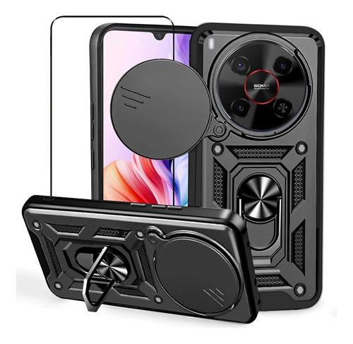 Funda Para Zte Blade V70 Max Carcasa Protección Cámara + Mica
