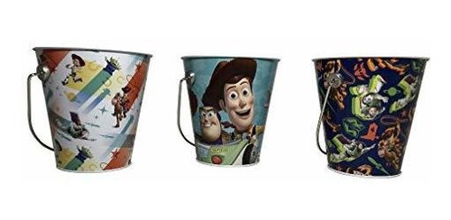 Juego De Tres Cubos De Toy Story Para Decoración De Fiestas 