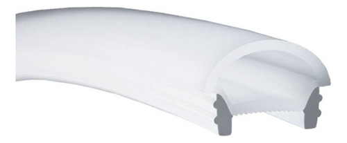Funda Silicona Flexible Difusor Curvo Blanco Opal para Tiras Led 18x20mm X10m Demasled