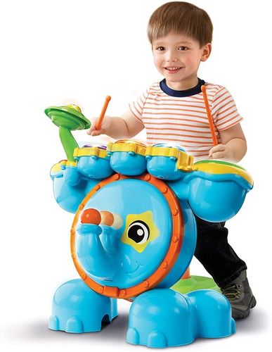 Batería Multirritmo Blue Interactiva Luz Sonido Actvi Vtech
