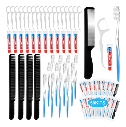 Newtay 50 Juegos De Cepillos De Dientes Desechables Con Past