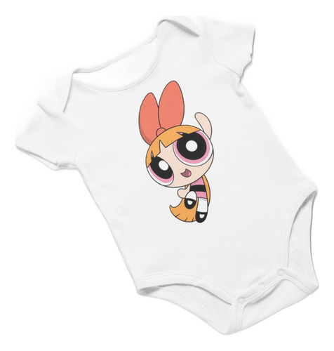 Playera De Bebé Mameluco, Pañalero Chicas Superpoderosas Bom
