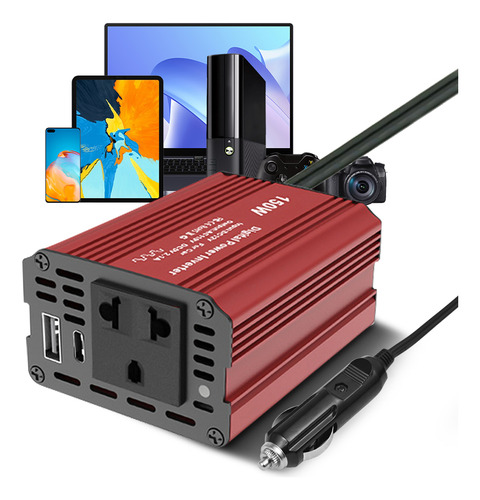 Inversor De Corriente De 150 W: Adaptador De Coche De 12 V A