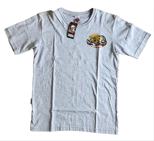 Remera Mc Powell Peralta Oval Dragón Gris Skt