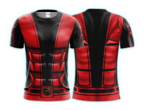 Kit 2 Camisas Camisetas Jersey 3d Mortal Kombat Uniformes