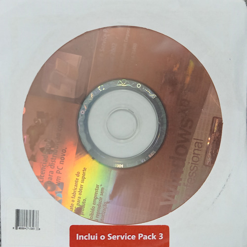 Mídia Cd Microsoft Windows Xp Service Pack 3.