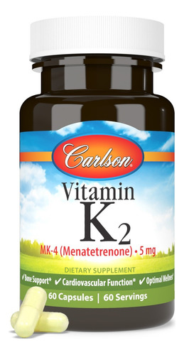Carlson Labs Vitamina K2 Mk4 5 Mg 60 Caps Sfn
