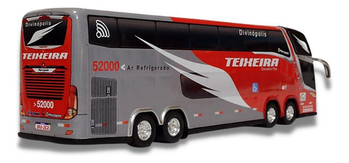 Brinquedo Miniatura De Ônibus Viação Teixeira G7 Dd