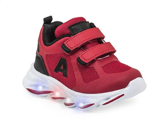 Zapatillas Abrojo Addnice Evolution Con Luces 24  30 Roj/neg