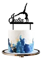 Comprar Topper Para Tortas Personalizado Cumple Gimnasia Artística