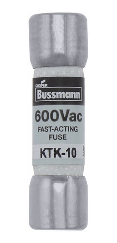 Imagen 1 de 2 de Bussman Fusible Limitron 10 Amps 600v Rapido Ktk-10