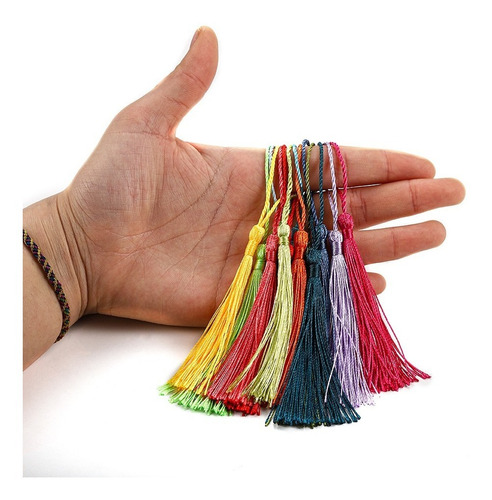 50 Uds. 70mm Cuerda Colgantes De Seda Dif. Colores
