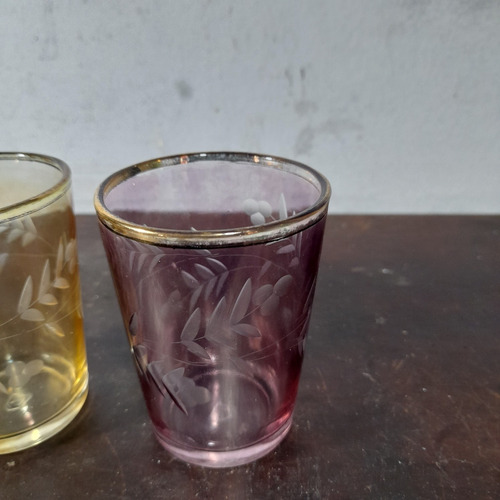 Imagem 5 de 10 de Copo Nadir Figueiredo Antigo Com Ouro Coquetel 100 Ml 6 Peça