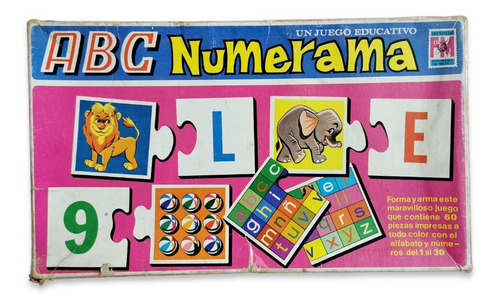 Juegos De Mesa Numerama Y Rompecabezas Vintage 1979 (Usado)