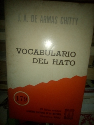 Vocabulario Del Hato J A De Armas Chitty