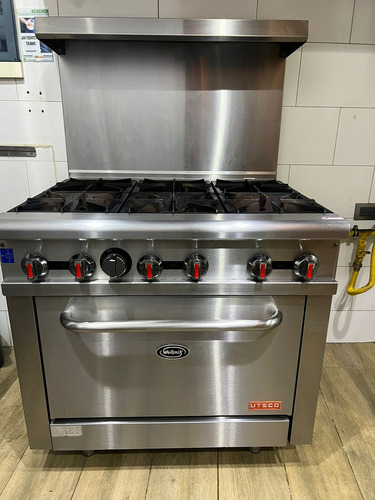 Estufa De 6 Hornillas Con Horno (Usado)