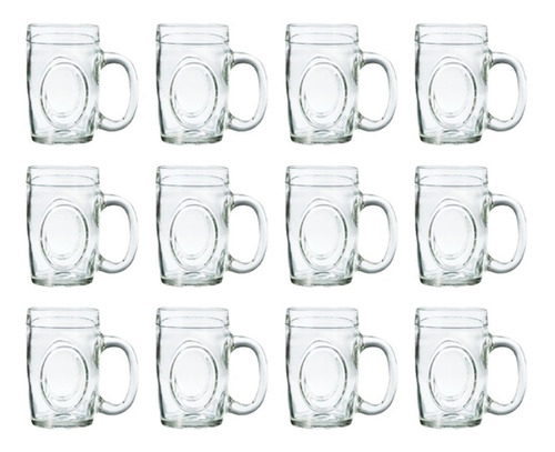 Jarro Vaso Cervecero Chopp X12 Vidrio Fritz 475cc