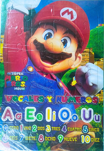 Pack 6 Rompecabezas De Mario Bros De 24 Piezas 47cm X 32cm