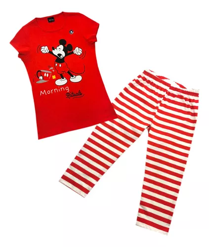 PIJAMA SHORT DISNEY MUJER ALGODÓN ROSADO - D7049