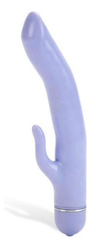 Vibrador Aveludado Com Estimulador Clitoriano Roxo