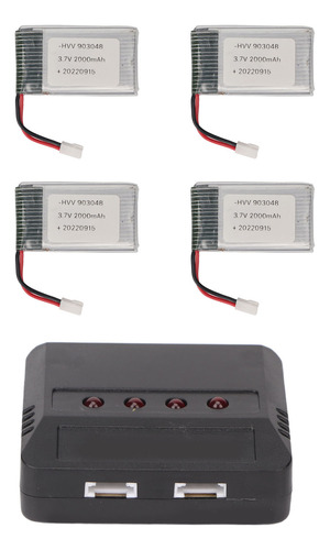 4pcs 903048 3.7v 2000mah Batería De Drones Rc Batería De
