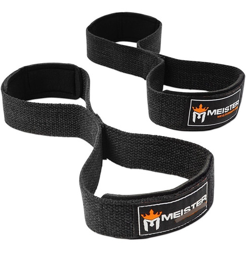 Meister Figure 8's Weight Lifting Straps Neoprene Padded