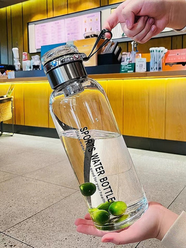 Botella De Agua De Vidrio De 2 Litros, Vasos De Gran Capacid