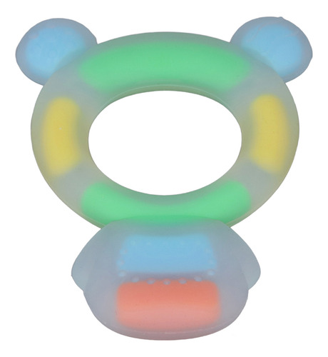 Bebé Beber Teether Cartoon Bear, Silicona, Textura Suave, Bp