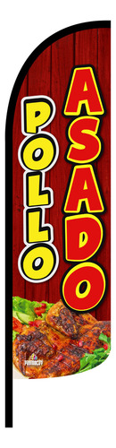 Funda Para Bandera Pollo Asado (4 X 1 Mts)