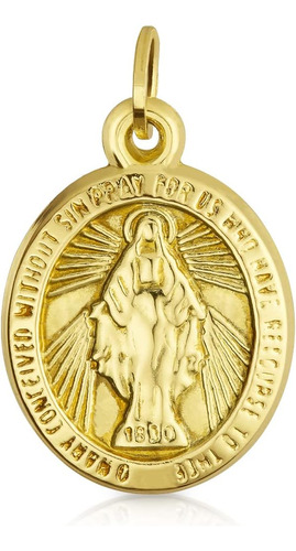 Bling Jewelry Amarillo Real 14k Oro Guadalupe Santa Madre La