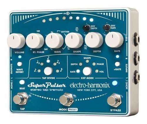 Pedal Electro Harmonix Super Pulsar Tremolo Analogico Cuot