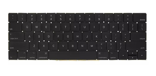 Teclado Para Macbook Pro A1706 A1707 2016 2017 Americano Us Cor Preto Idioma Inglês Americano