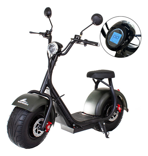 Scooter Elétrica 1000W Mini Moto sem CNH WeHawk Mini X7 2025
