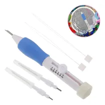 Comprar Kit 3 Agulha Mágica Caneta Para Bordar Ponto Russo Bordado